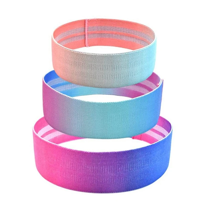 

Fabric Resistance Bands, Upgrade Anti Slip Loop Exercise Bands Set, Non-Rolling Booty Bands Hip Bands Wide Workout Bands