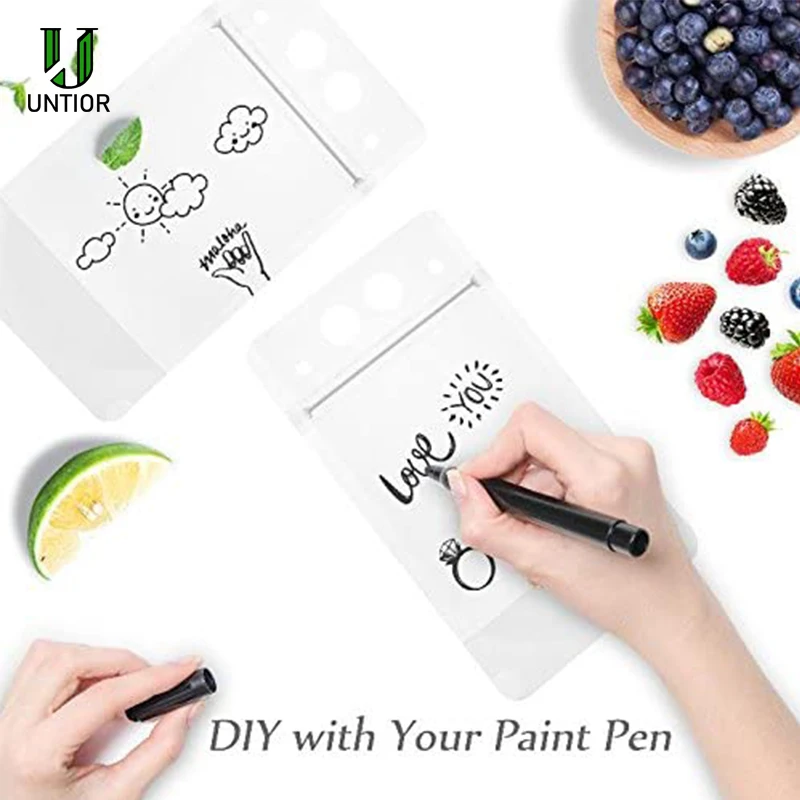 UNTIOR 20/50/100 шт одноразовые жидкости сока сумка вертикальная герметичности