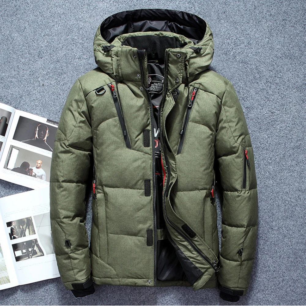 MJARTORIA 2019 зимний мужской пуховик куртка пальто Мужская Короткая Толстая