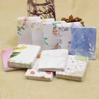 Карточки для упаковка для серег с мраморными цветами 5x6,5 см, 50 шт.