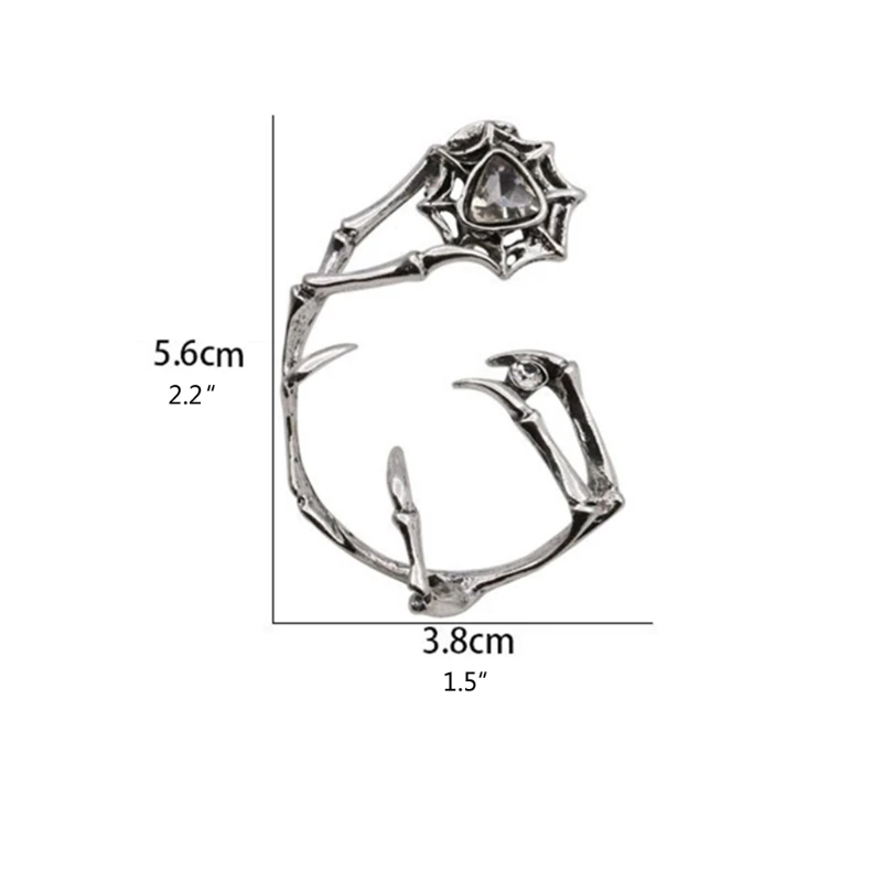

Black Demon Claw Ear Wrap Bronze Earring Punk Claws Shape Jewelry for Women Men Girls for Jewelry Decoration