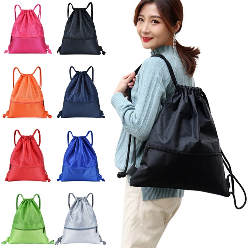 

Рюкзак на шнурке, сумка для спортивного зала, рюкзак для хранения, рюкзак для тренажерного зала, пляжный, дорожный, кемпинг, тренировочное сн...