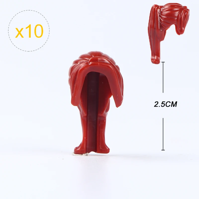 WM Block 10PCS DIY Figures Accessories Hair Model Building Blocks MOC Parts Bricks Kids Toys For Children Action Figure Set | Игрушки и