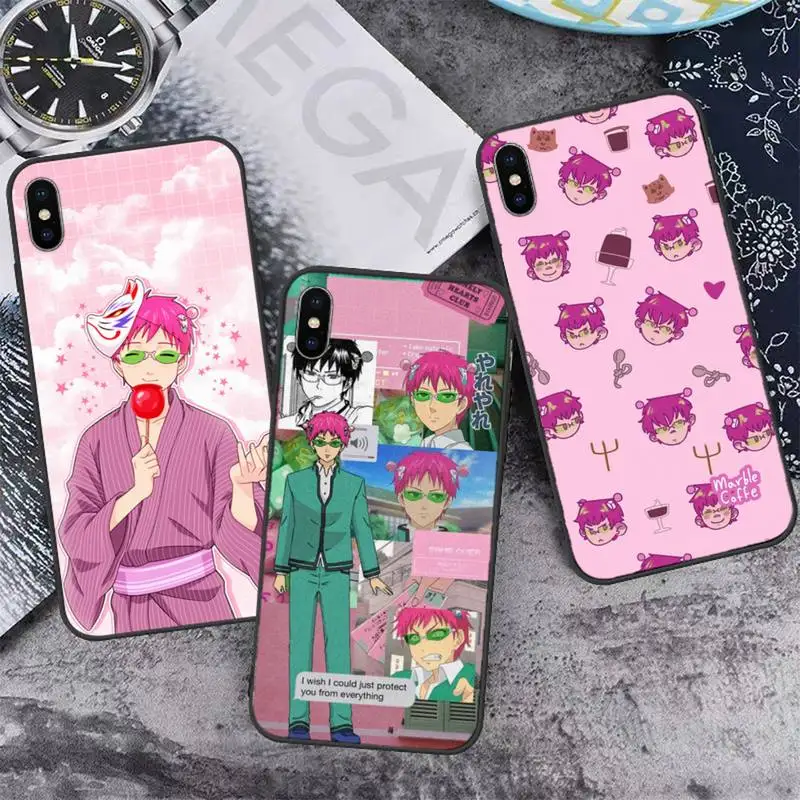 

The Disastrous Life Saiki Kusuo anime Phone Case For iphone 12 11 13 7 8 6 s plus x xs xr pro max mini shell