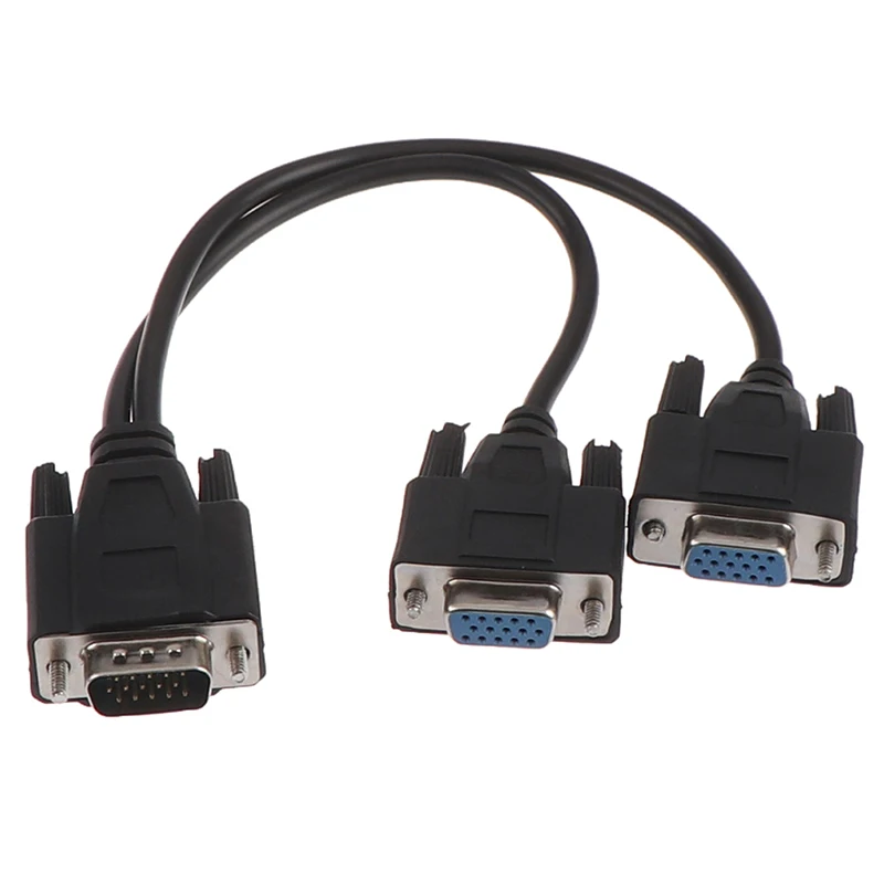 2020 Новый 15Pin VGA папа к 2 Vga Svga Женский адаптер сплиттер видео монитор кабель|Кабели