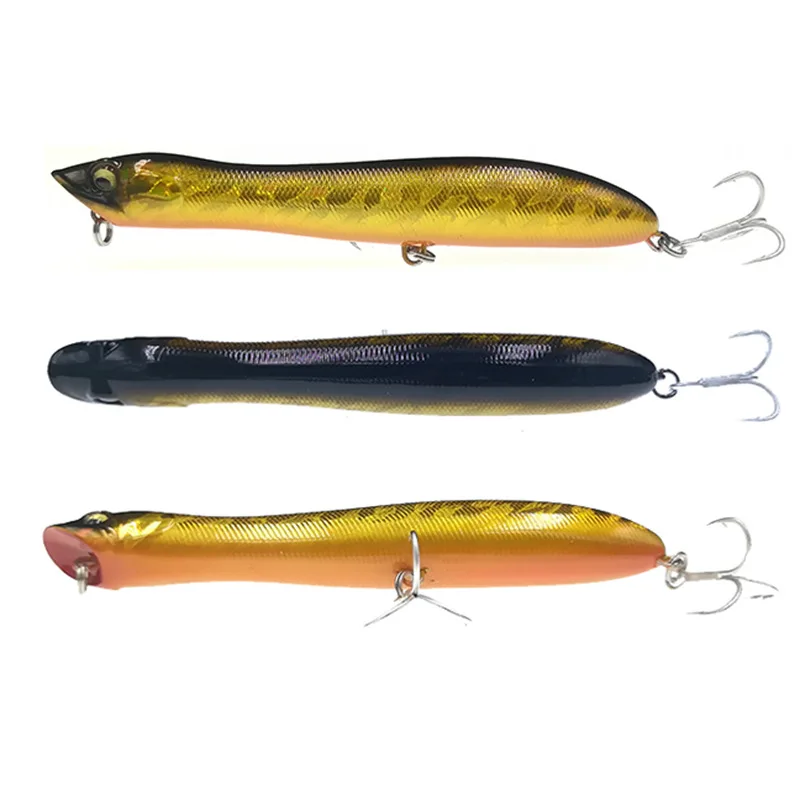 Рыболовная приманка-Поппер со змеиной головой 12 5 см 20 г верхняя