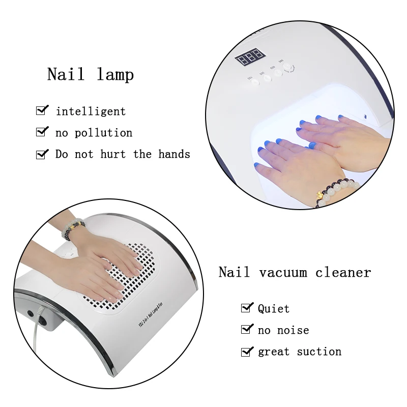 80 Вт светодиодный 2 в 1 Светодиодная УФ лампа для ногтей индукция инфракрасного