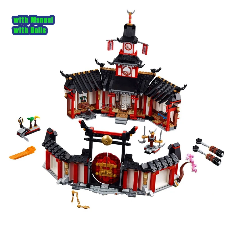 

Langcy Monastery of Spinjitzu Building Blocks Kit Bricks Classic Movie Model Kids Toys for Children Gift 11165
