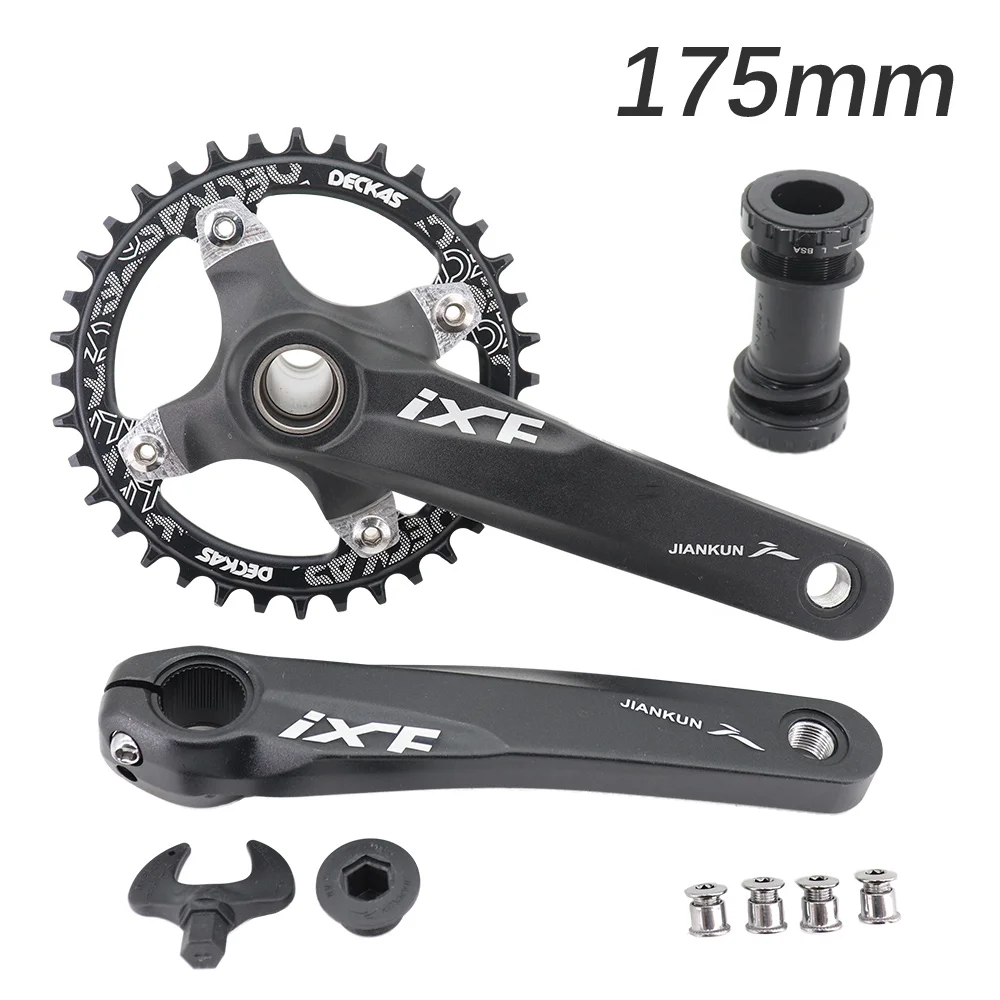 IXF MTB Кривошип 104BCD велосипед 170 175 цепь с улиткой 32t 34t 36t 38 Радужное масло Слик 1 2
