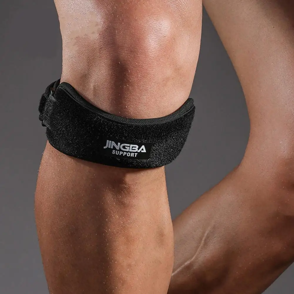 

Stable Knee Patella Strap Shocks Absorb Knee Brace Adjustable Pain Relief Neoprene Elastic Patella Support Strap for Running
