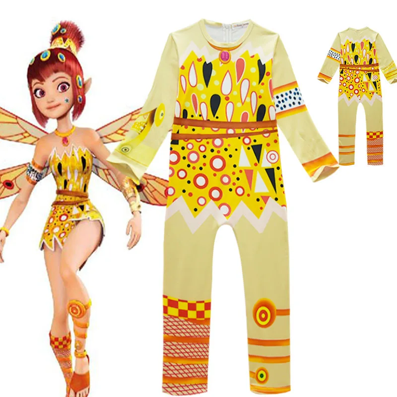 

Mia and me Party Cosplay Costumes cartoon Mia Yuko Jumpsuits Sets For kids Halloween Christmas Clothes Mia Yuko Streetwear Suits
