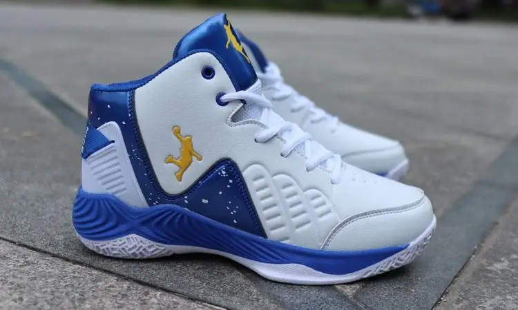 Мужские высокие баскетбольные кроссовки jordans мужские амортизирующие легкие баскетбольные кроссовки противоскользящая дышащая уличная белая спортивная обувь