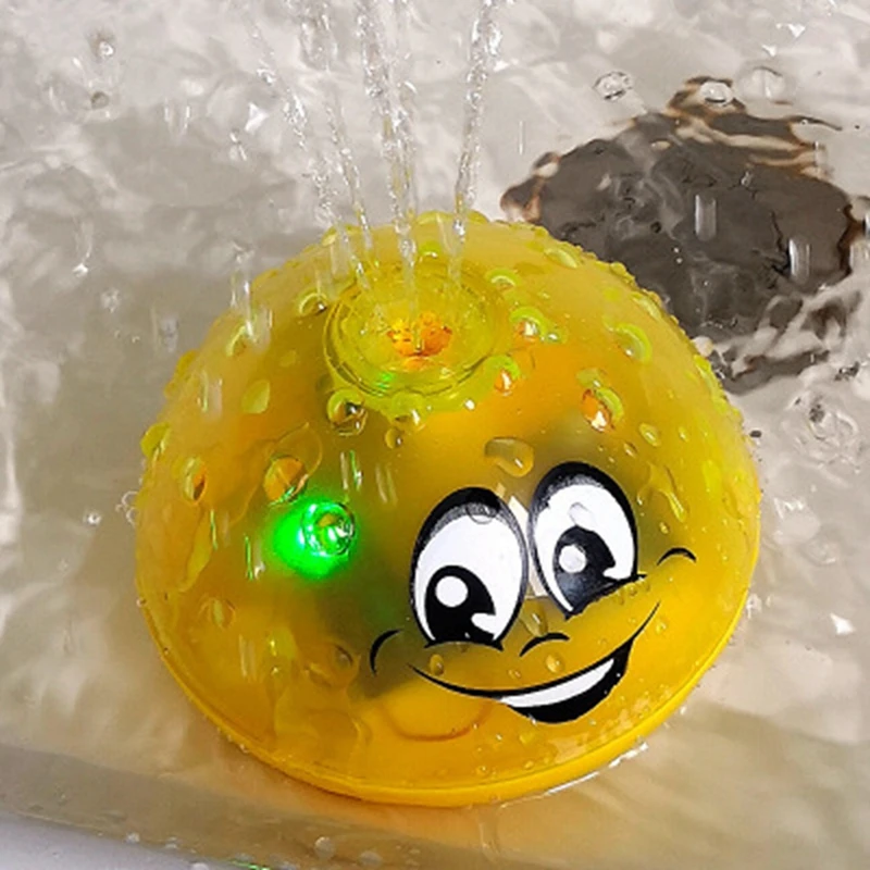 

Bath Toys Spray Water Light Rotate with Shower Toy Pool Kids Toys for Children Toddler Swimming Toy Bathroom Play Ball Toy Type"
