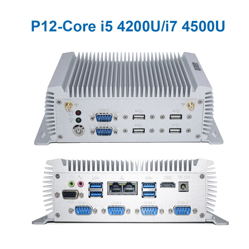Billig Intel Core I5 8250u Quad Core Minipc Dual Nuc I7 5500U Windows 10 Linux Industrielle Computer COM HDMI VGA J1900 Dünne Client