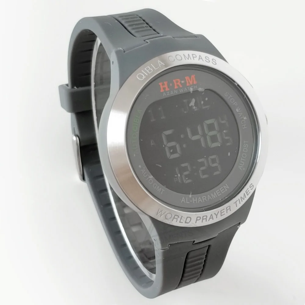 Мусульманские часы на адхане с азанским будильником для молитвы и цибла компасом