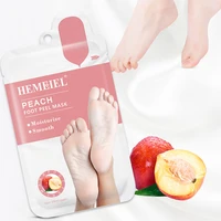 hemeiel peach moisturizing foot mask exfoliation removal dead skin foot detox for peel care pedicure feet film peeling mask