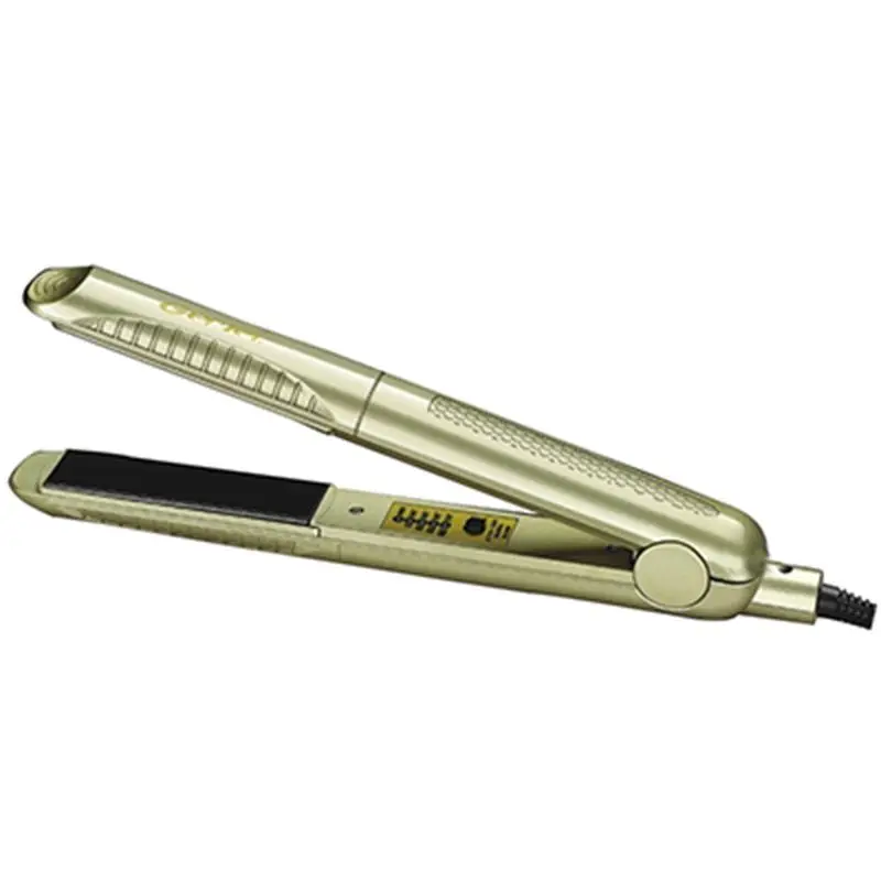 Профессиональный плоский железный утюжок для выпрямления волос титановый