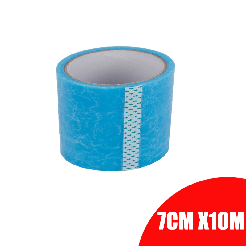 7cm x10m blue Tewango ремонтная лента для теплиц 10 см/20 см/30 см x 10 м Экстра сильный клейкий Майларовый рулон для ремонта УФ-пластырь прозрачный синий садовые инструменты - Цвет: 7cm x10m blue