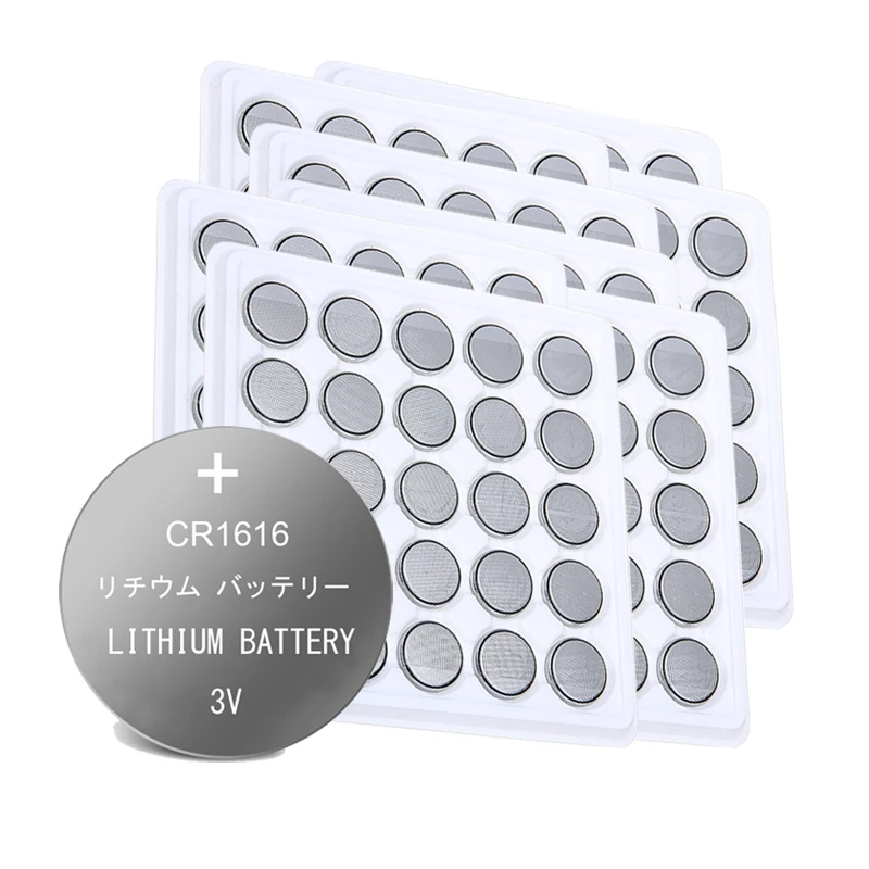 200pcs CR1616 Button Coin Cell Battery For Watch Car Remote Key cr 1616 ECR1616 GPCR1616 BR1616 DL1616 3v Lithium Batteries