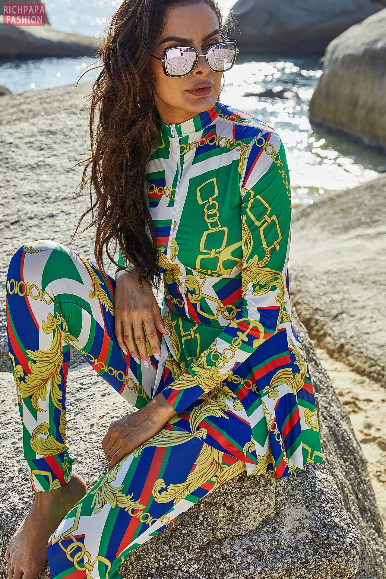 Muslim Swimming Suit For Burkini Fashion Swimwear Women Swimsuit Long Sleeve Arabic Turkey Pakistani Islamic Swim Wear | Спорт и