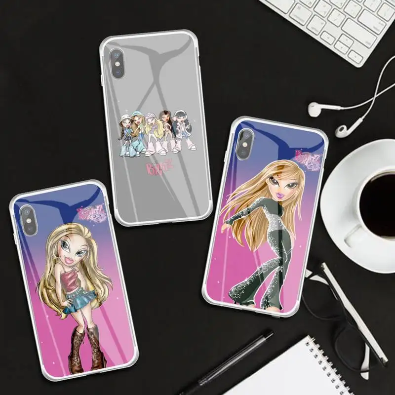 

Cute Bratz Girl Phone Case Transparent Case For IPhone 6 6s 7 8 Plus X Xs Xr Xsmax 11 12 Pro Promax 12mini
