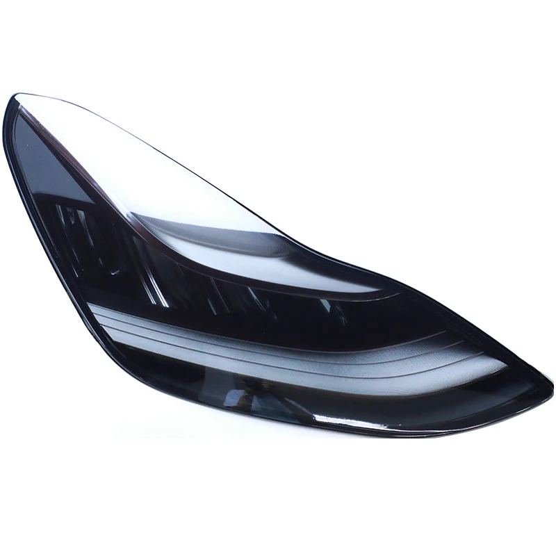 

Front Headlamp Car Styling Sticker For Tesla Model 3 Headlamps TPU Smoked Black Headlights Protector Film
