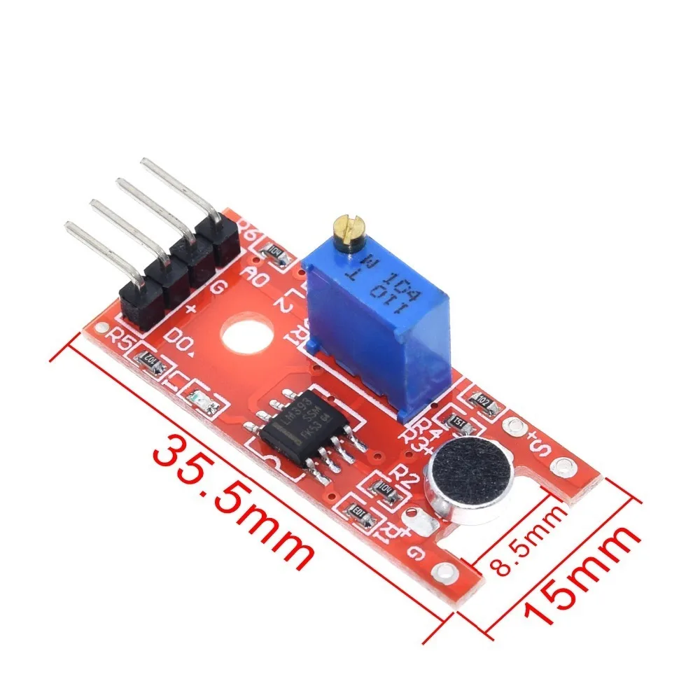 TZT Микрофон Звук голоса сенсор модуль для Arduino аналоговый цифровой выход сенсор s KY-038