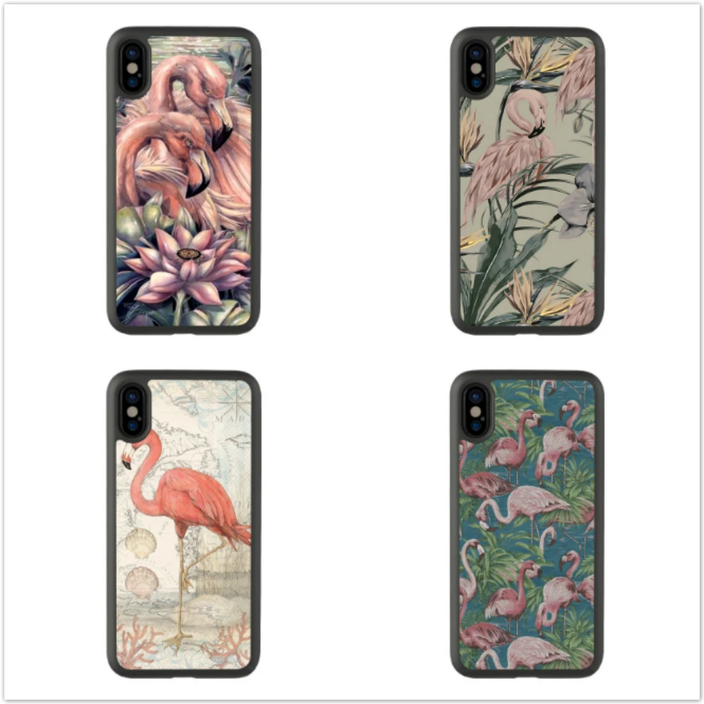 

Hign Quality Watercolor Flamingo Soft Edge Drop-Proof Phone Cases for iphone7 8plus X XR XSMAX 11 PROMAX 12mini 12Pro TPU Cover