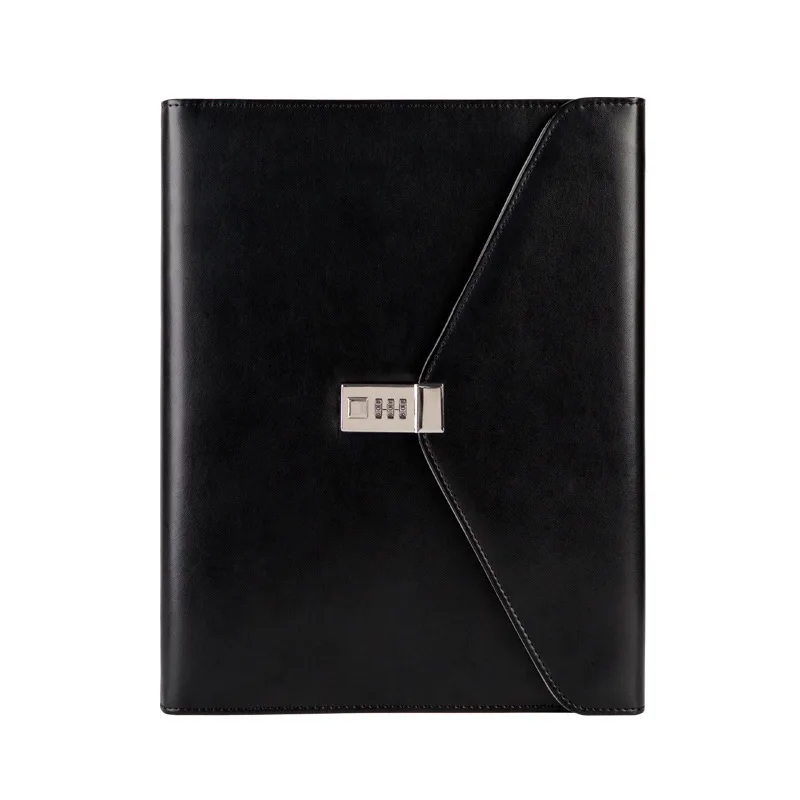 Деловой портфель A4 на молнии офисный с отделением для документов кожаный