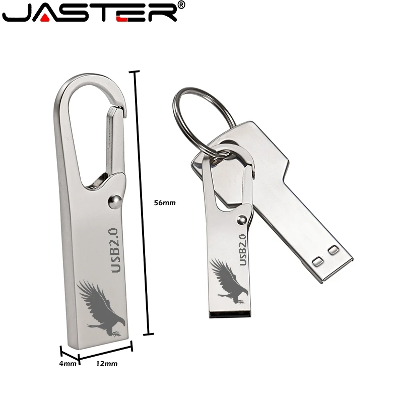 USB флеш-накопитель JASTER металлическая кнопка 2 0 4 ГБ 8 16 32 64 128 микро-флеш-накопитель