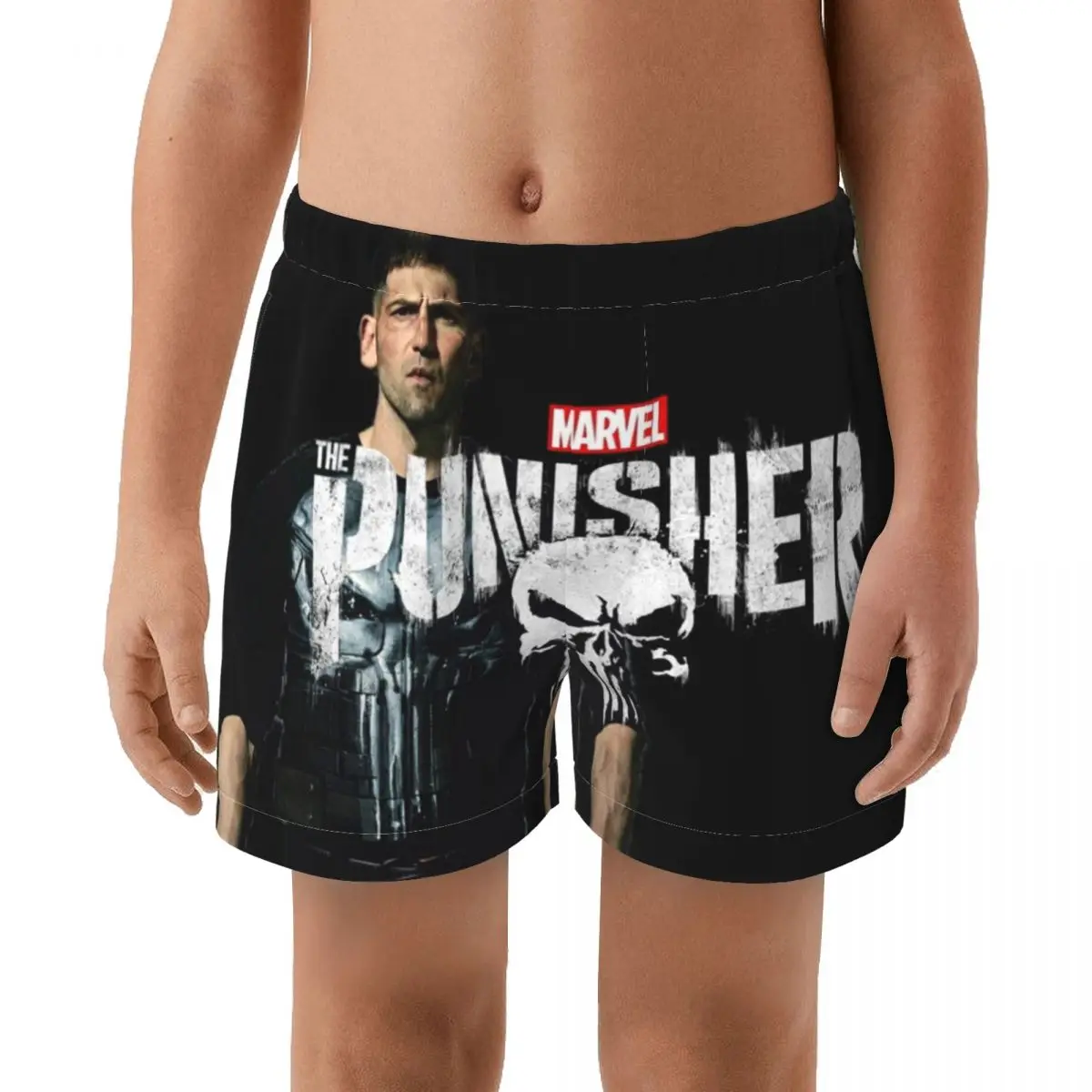 

Punisher Summer Swimming Trunks boy Swim Trunks Male Printing Swim Shorts Beach Surf Swimsuit Elastic Bathing Suit Swimwear