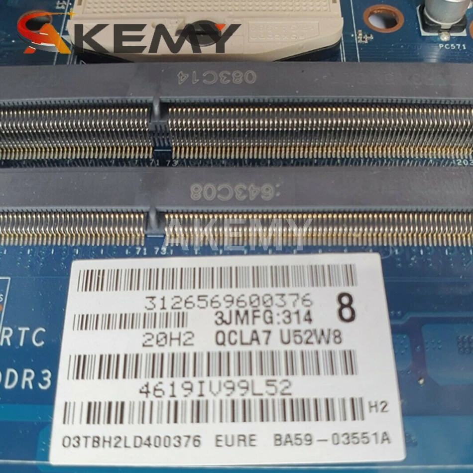 

SAMXINNO FOR Samsung NP-350V5C 350V5X Laptop Motherboard QCLA4 LA-8862P HM76 DDR3 Motherboard 100% Tested Fast Ship