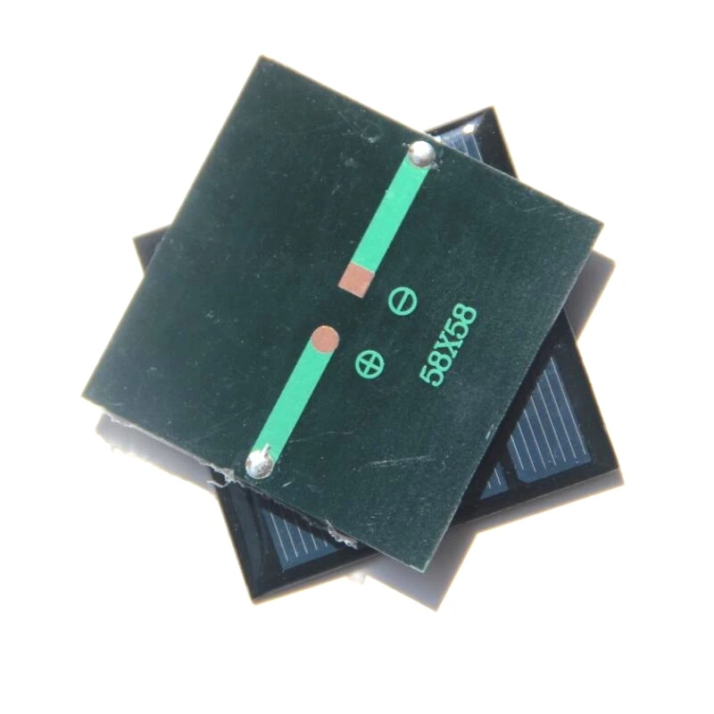 0.45W 2V Mini Solar Cell Polycrystalline Panel Module DIY System For LED 58*58*3MM 50pcs/lot Free Shipping | Электроника