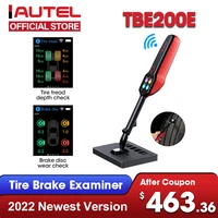 autel maxitpms tbe200e tire brake examiner 2022 newest laser tire tread depth brake disc wear 2in1 tester work with its600e