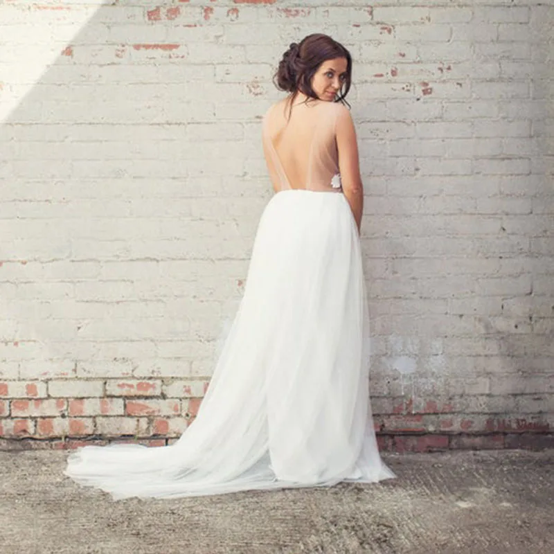 

BAZIIINGAAA Simple Wedding Dress Lace Little Beading Strapless Dress Luxury Wedding Gowns Bridal Can Be Washed Bride Dresses