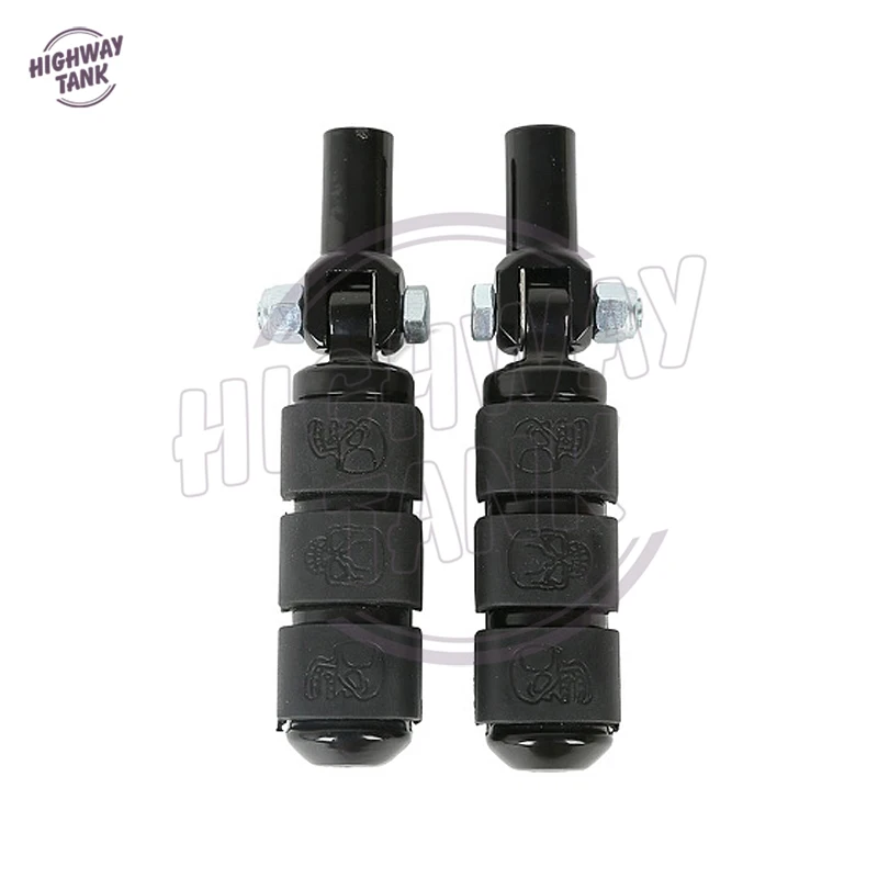 

Anti Vibration Rubber Skull Motorcycle Foot pegs & Supports Mounts Moto Foot Rest case for Harley Softail 2000 2001 2002-2006