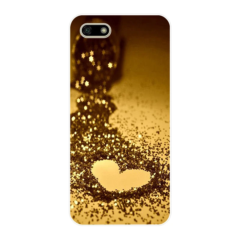 53SD Elisabeth Fredriksson Little Hearts On Gold Мягкий Силиконовый ТПУ чехол для huawei Honor 7c 7x 7a pro P20 Nova 2i