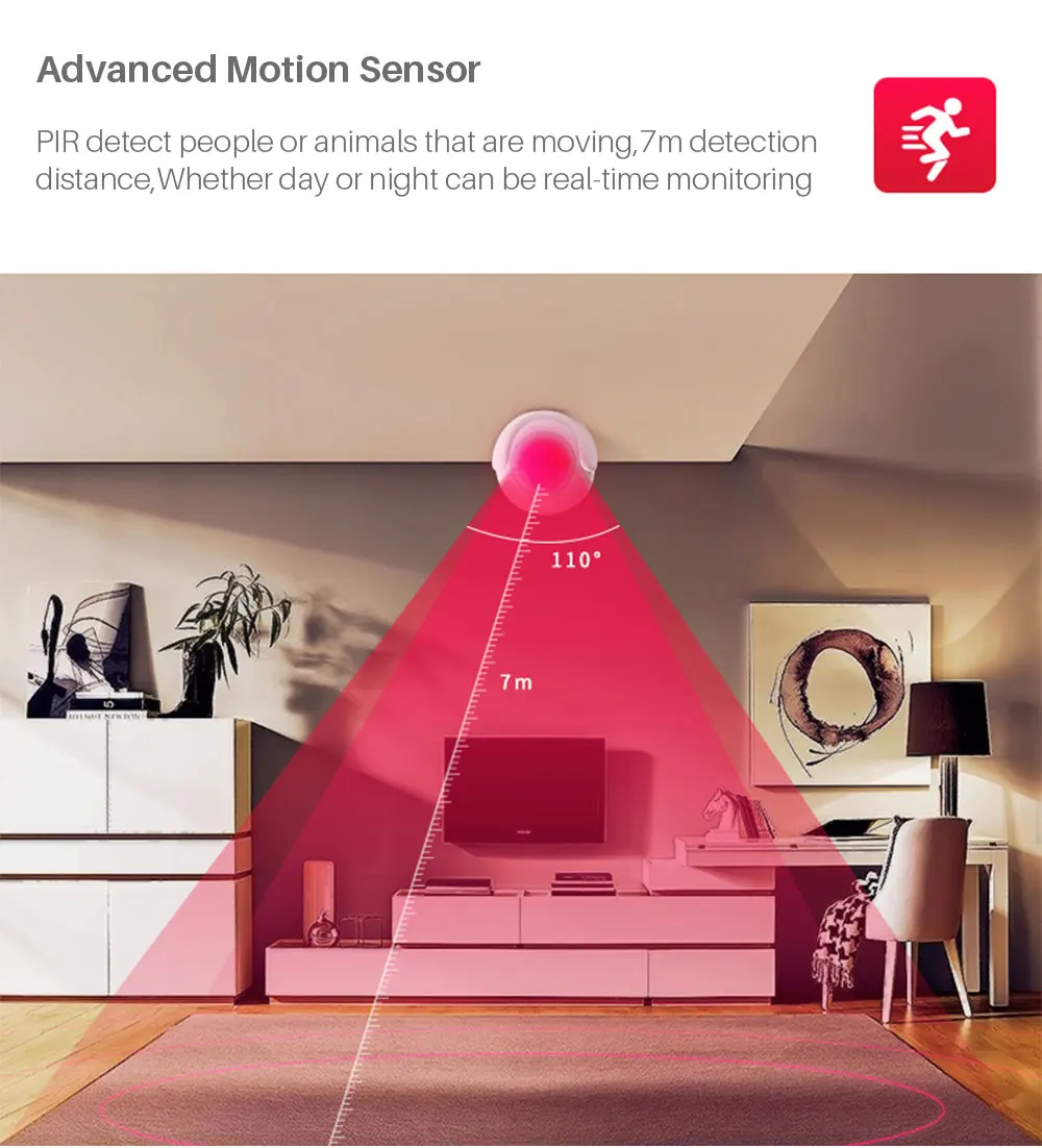 WiFi PIR датчик движения инфракрасный детектор внутренней безопасности без концентратора не требуется SmartLife приложение Push Alert батарея мощность работает с iftt