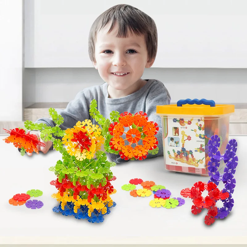 

Montessori Building Blocks Sets for Baby Boys 3 Years Old Bricks DIY Kids Educational Blocks Toys for Children Girls 6 Year Gift