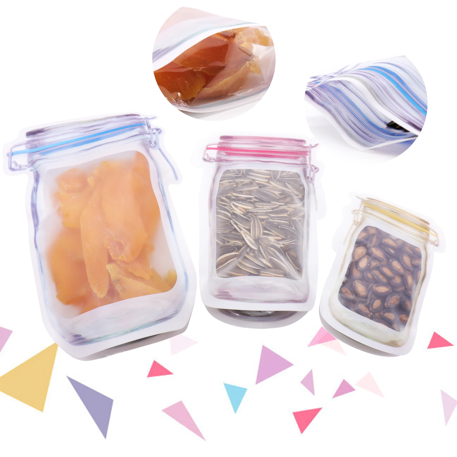 Портативный прозрачный клапан на молнии для сохранения холодильника сумка