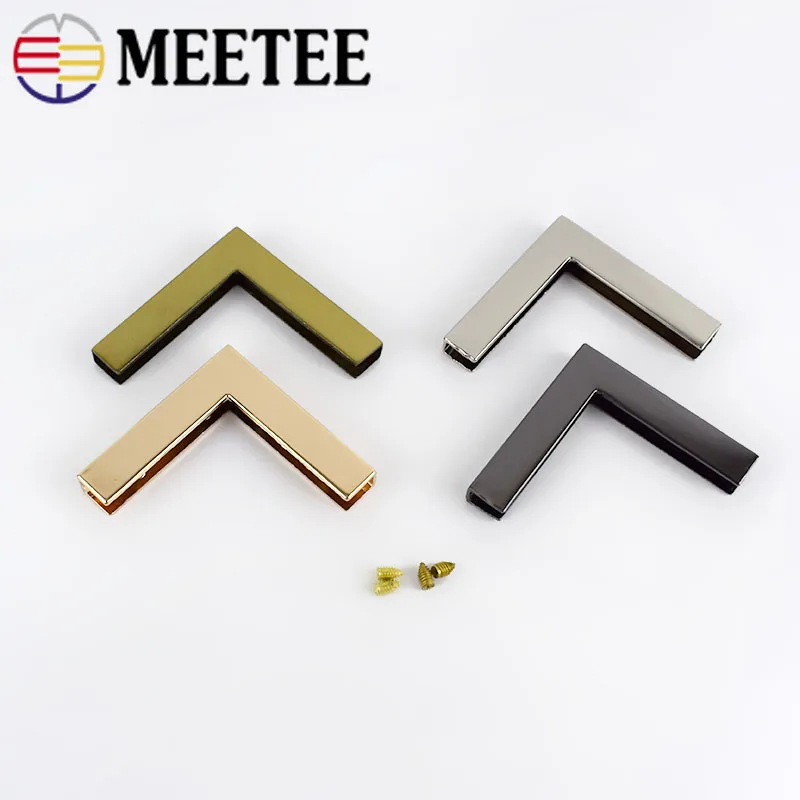 Meetee 4/10/20pcs Bags Hardware Accessories Wrapping Angle Corner Buckles DIY Notebook Handbags Luggage Part Material F1-10 | Дом и сад