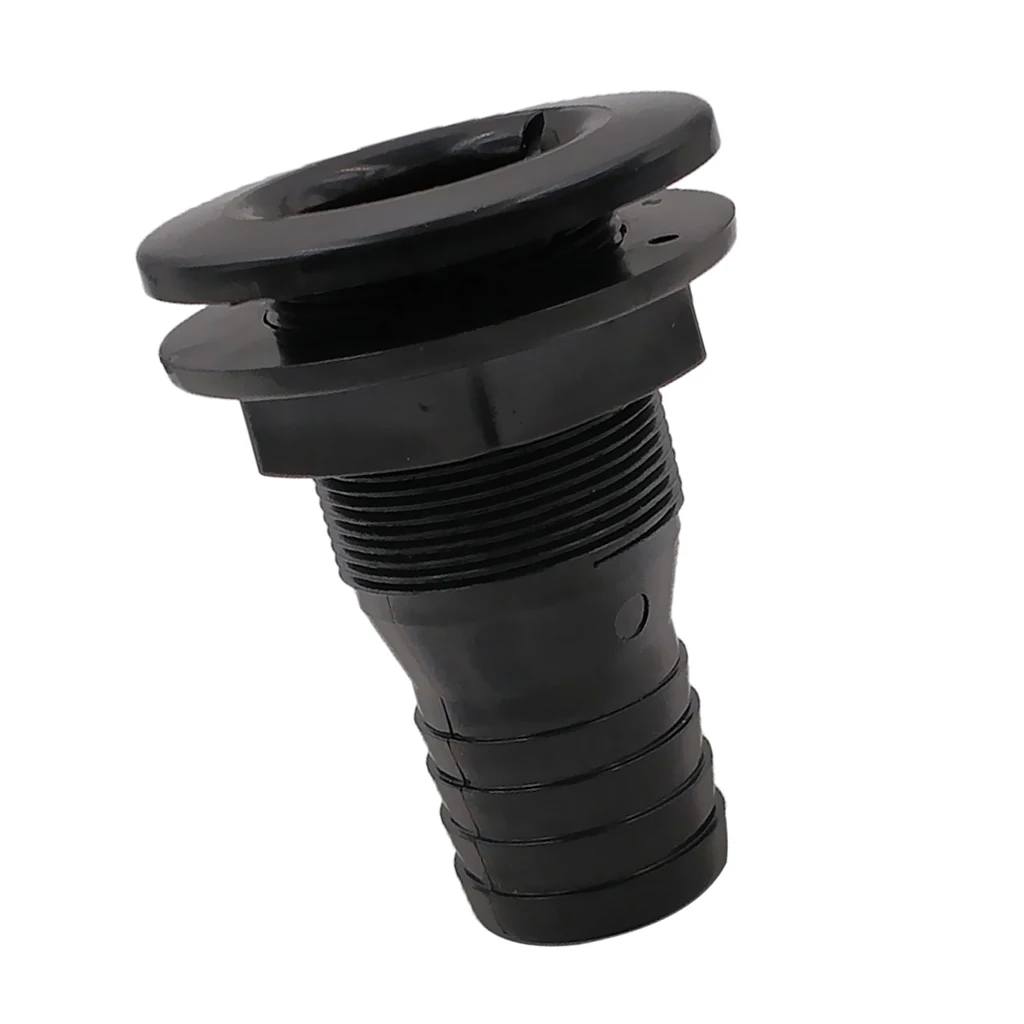

Through Hull Marine Boat Black Plastic 1.5 Inch Hose Thru Hull Pump