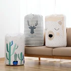 Мультяшные складные сумки для хранения, водонепроницаемый органайзер для одежды, вешалка на шнурке, большой шкаф, шкаф, контейнер