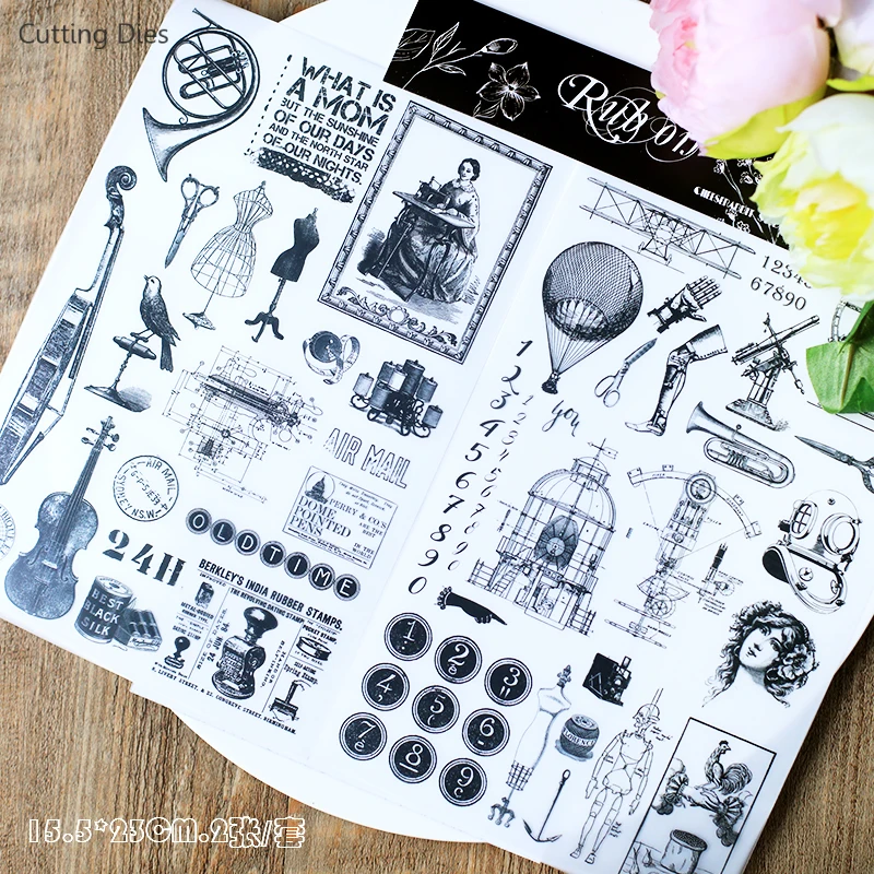 2 листа/партия бумажные наклейки на фигуру для скрапбукинга|Крафт-бумага| |