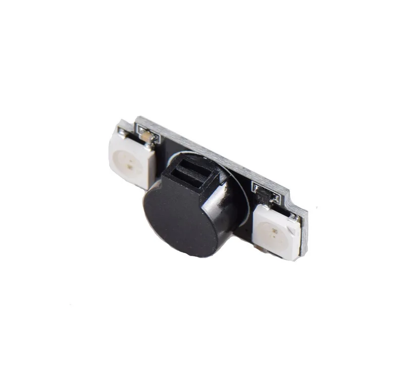 Светодиодный _ Платье в полоску и Buzzer 2 WS2812 программируемый светодиодный доска 100DB