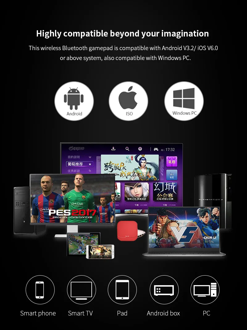 Новый беспроводной джойстик для смартфона игровой контроллер Android управление