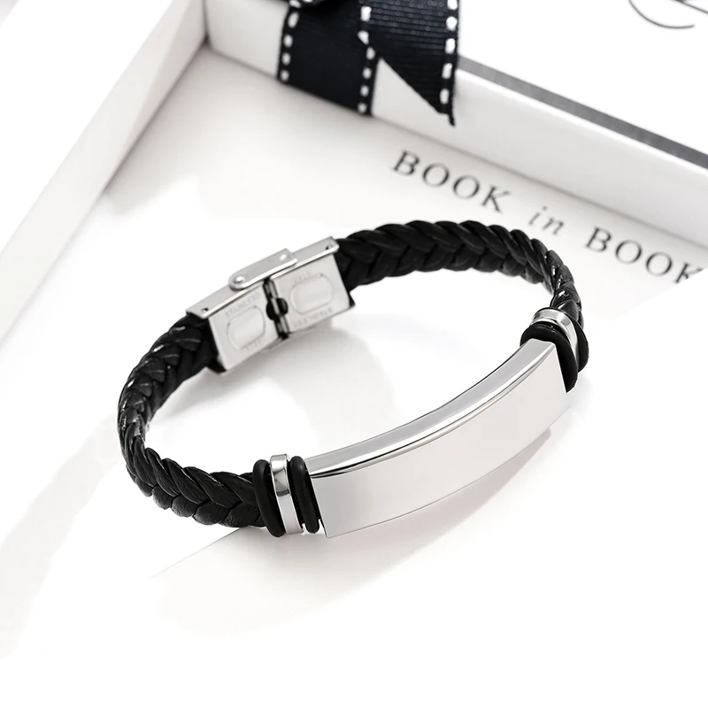 2019 модный плетеный кожаный браслет ручной работы очаровательные аксессуары из