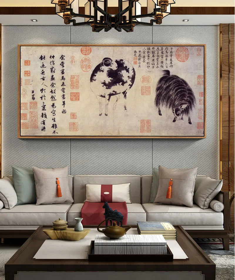 

Traditional Chinese Painting Masterpiece Prints Animal Poster Man Horse Portrait By Zhao Mengfu Dynasty Home Décor-2