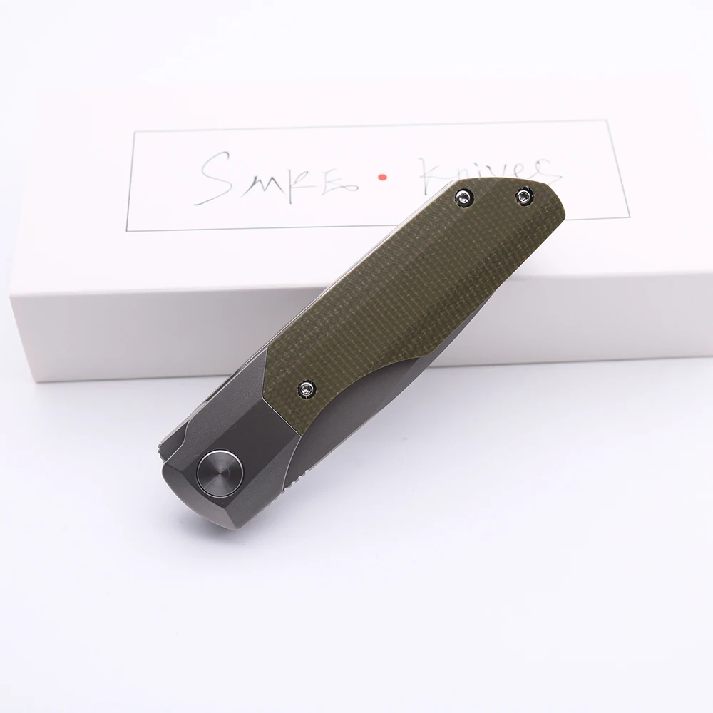 Ножи SMKE на заказ складной нож Synapse Flipper лезвие M390 Микарта + титановая ручка