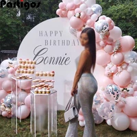 82pcs pearl pink balloons garland arch silver confetti balloons birthday party wedding decoration wedding anniversary globals